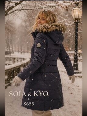 $655 SOIA & KYO, the down and feathers puffy winter coat!